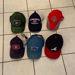 Bundle of sport baseball caps
